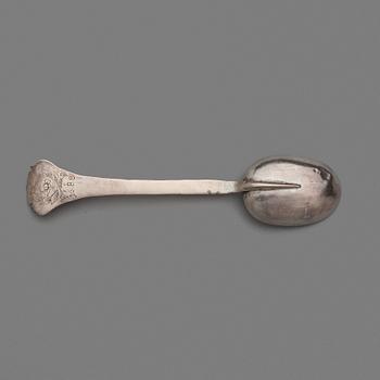 166. A spoon dated 1688.