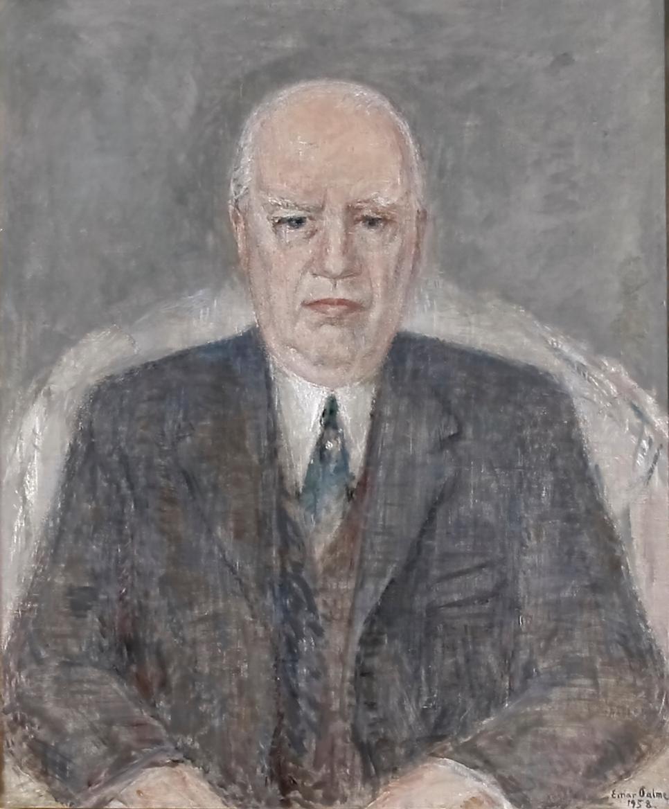 PALME, EINAR, olja på duk, sign o dat 1958.