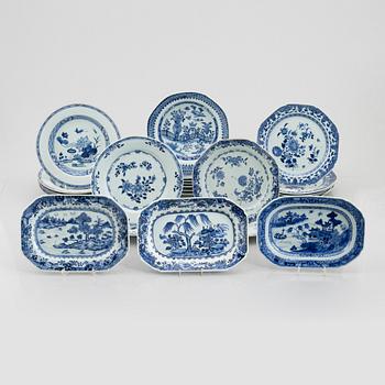 23 pieces of export porcelain, China,.