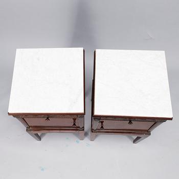 A PAIR OF NIGHTSTAND CUPBOARDS, probably France, early 20th century.