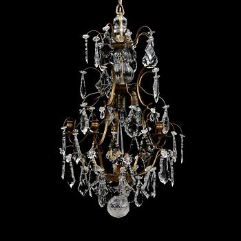 LJUSKRONA, barockstil, 1900-/2000-tal. Höjd 78 cm.