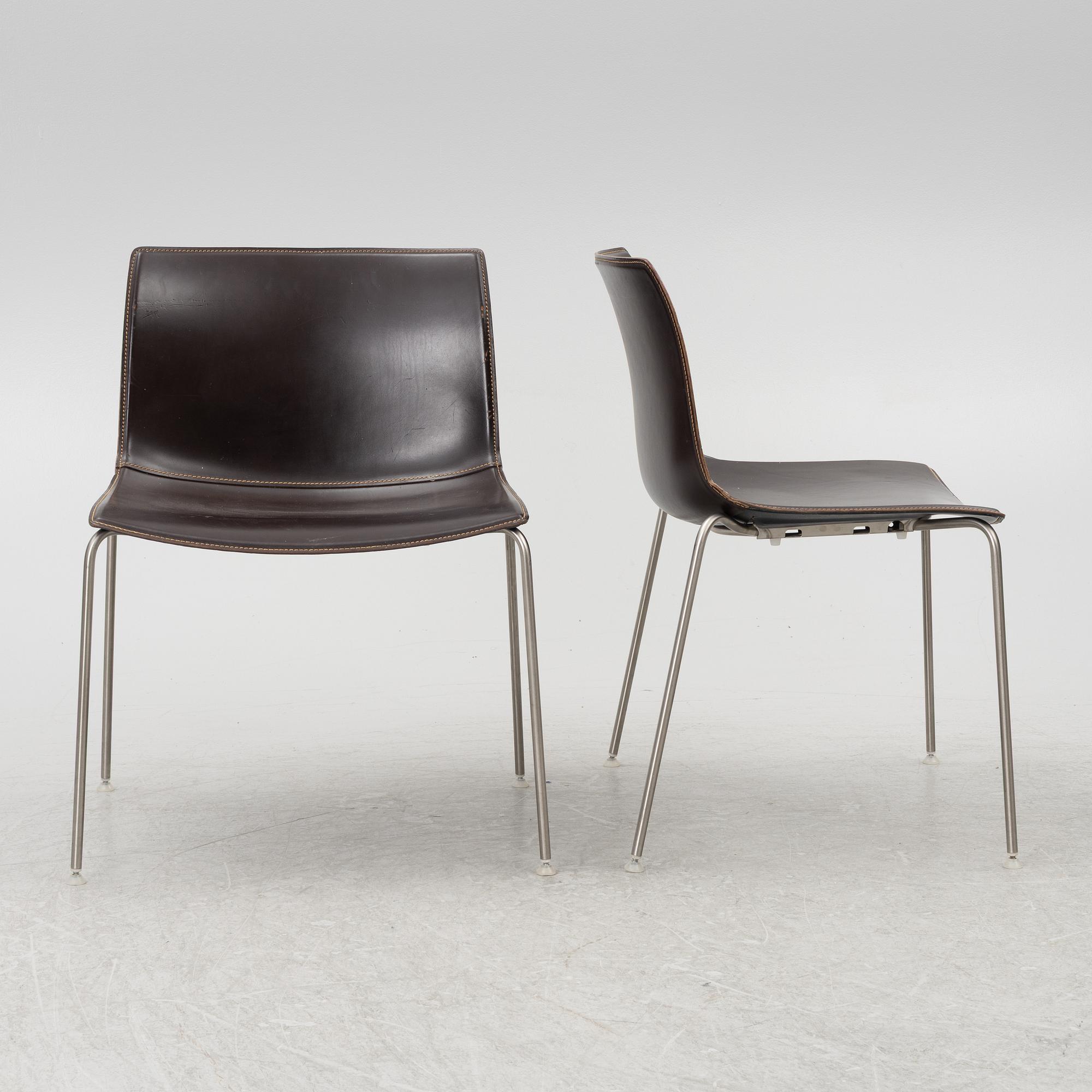 Lievore Altherr Molina, chairs 8 pcs, "Catifa", Arper, Italy.