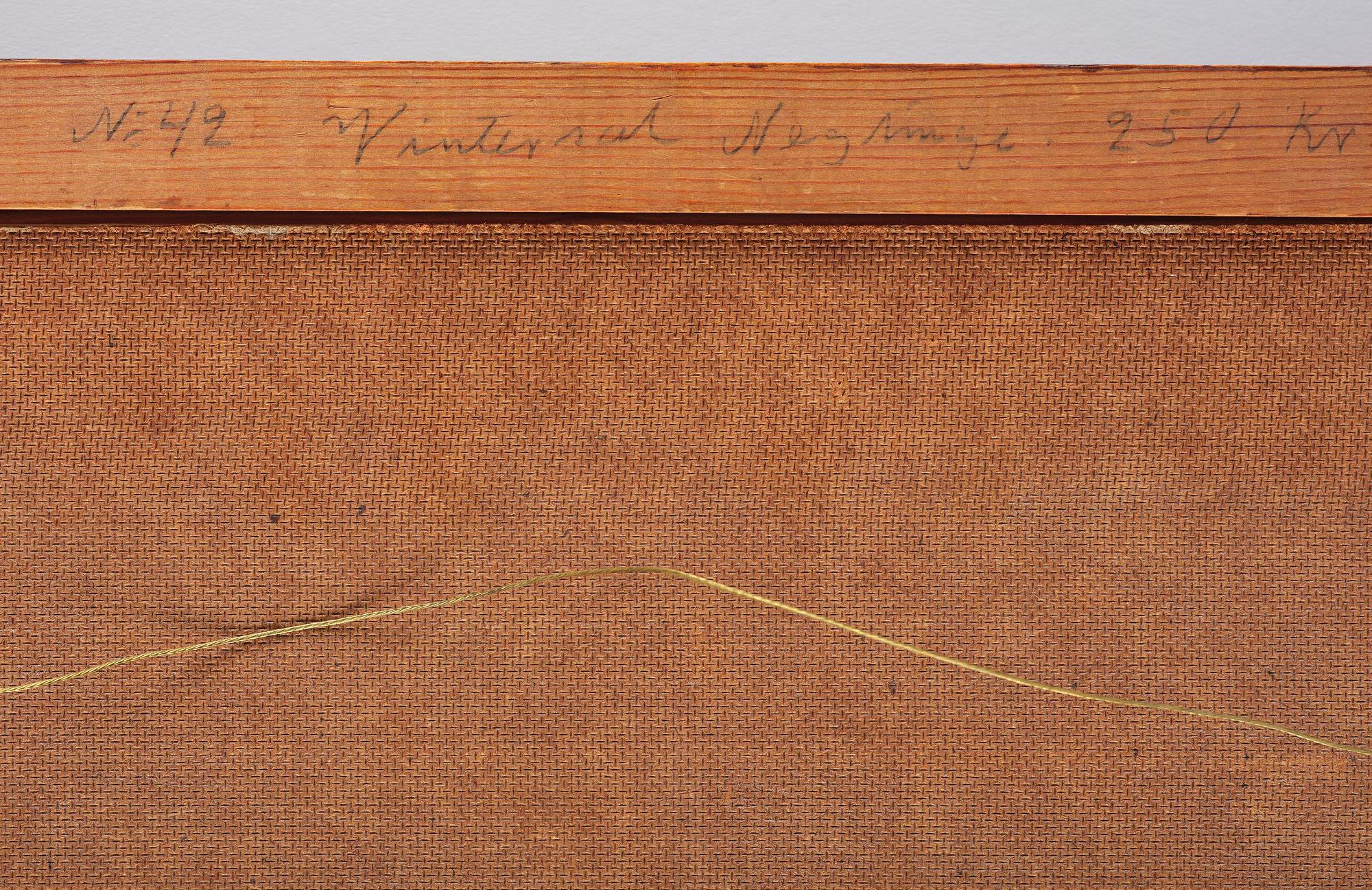 Oskar Bergman, "Vintersol, Neglinge".