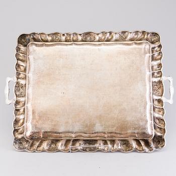 A TRAY, silver, Vienna 1812, indistinct maker's mark.