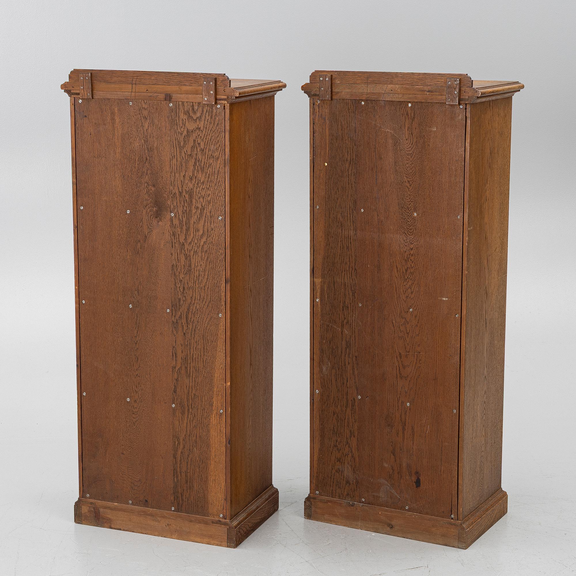 Bookcases, a pair, early 20th century.