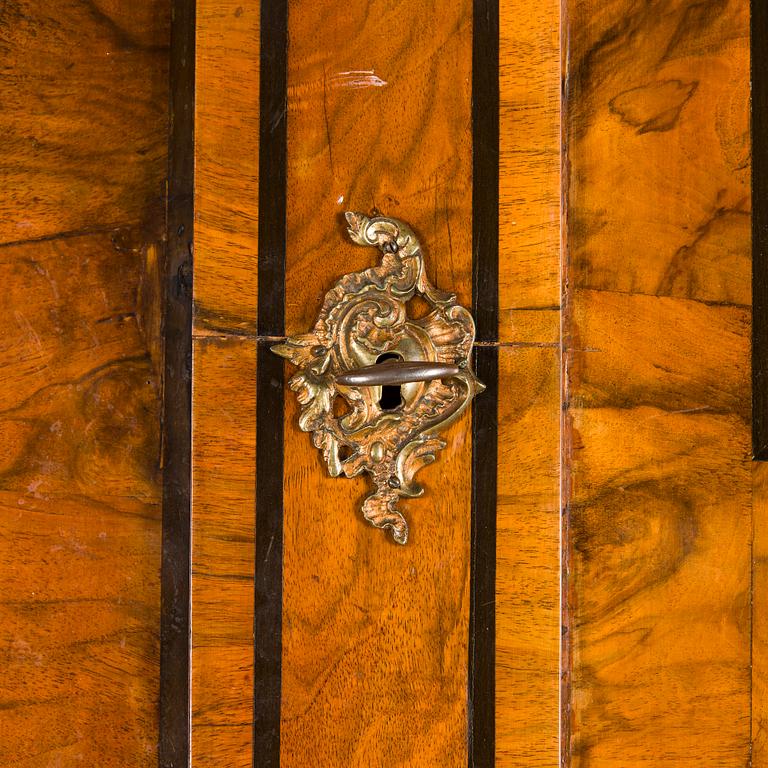 A Swedish late baroque cupboard, mid 18th century.