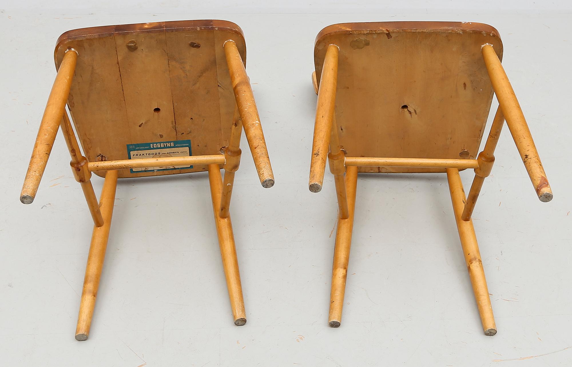 STOLAR, 10 st (6+4), Edsbyverken, 1900-talets mitt.