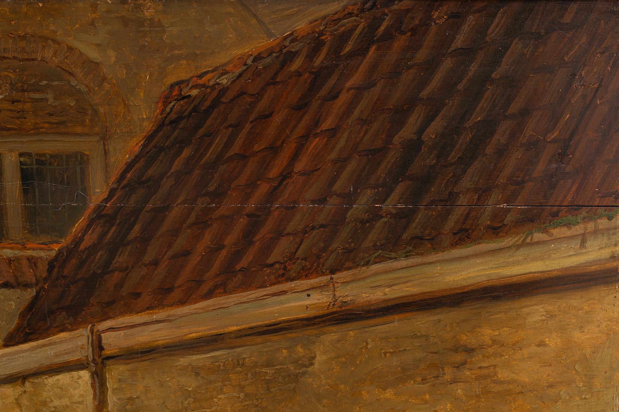 Jacob van Strij (Stry), Cows by a Barn Wall.