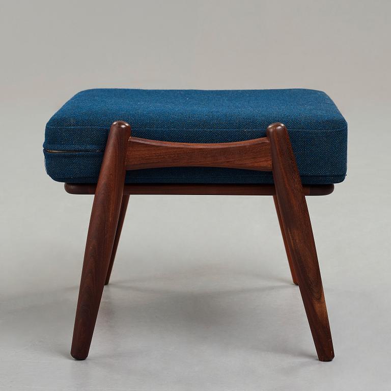 HANS J WEGNER, a teak stool, model "GE 240" for Getama, Denmark.