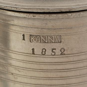 KANNA, tenn, Gustaf Wilhelm Lindberg, Örebro 1852.