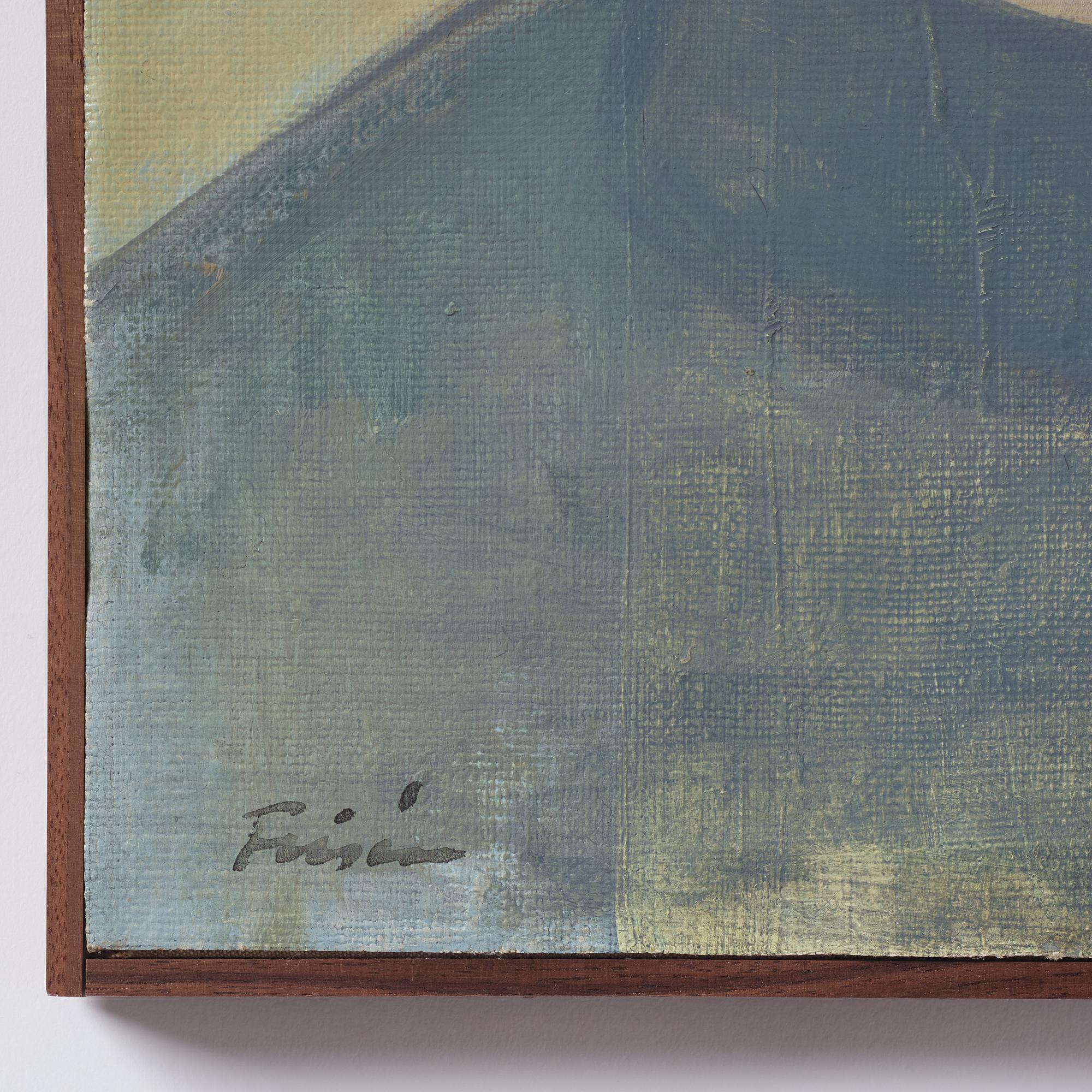 Vera Frisén, oil on relined canvas, signed.