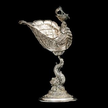SKÅL PÅ FOT, silver, empirestil, importstplr, Ragnar Ericson, Malmö, 1936-1947, vikt 386 g.