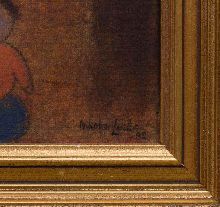 NIKOLAI LEHTO, olja på pannå, signerad och daterad -82.