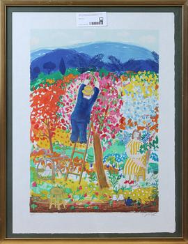 LENNART JIRLOW, färglitografi, sign o numr 1/50. Papper vattenstämplat; Mourlot Paris.