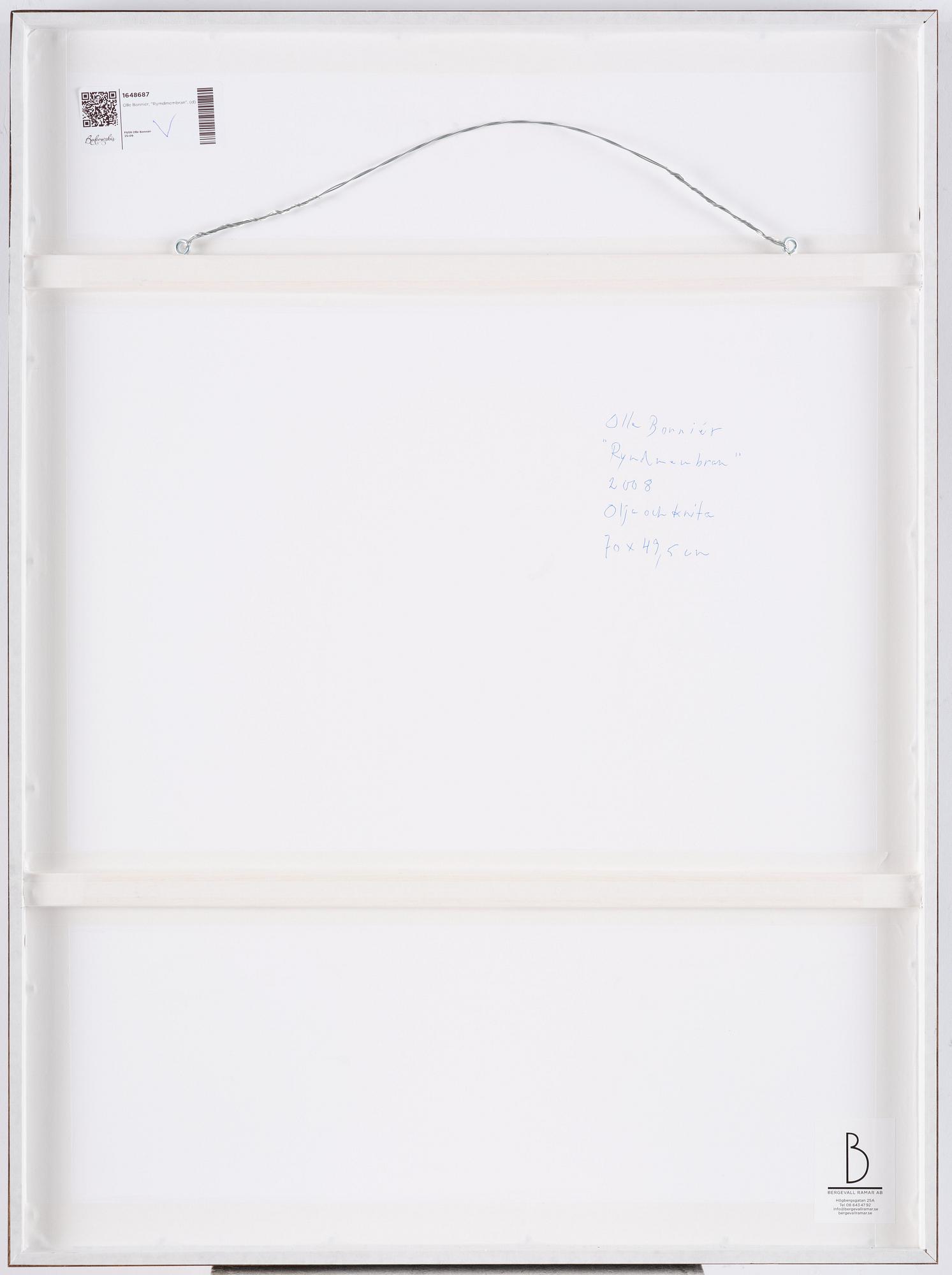 Olle Bonniér, "Rymdmembran".