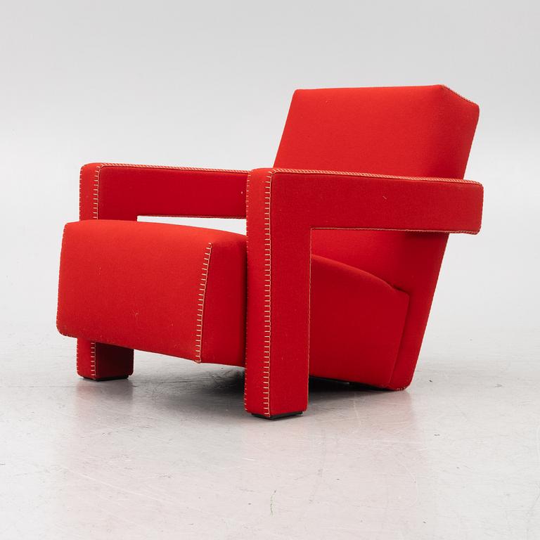 Gerrit Rietveld, fåtölj, "Utrecht", Cassina, 2000-tal.