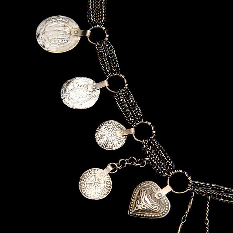 A KALEVALA KORU ANNIVERSARY NECKLACE, 150 years, silver, 1985.