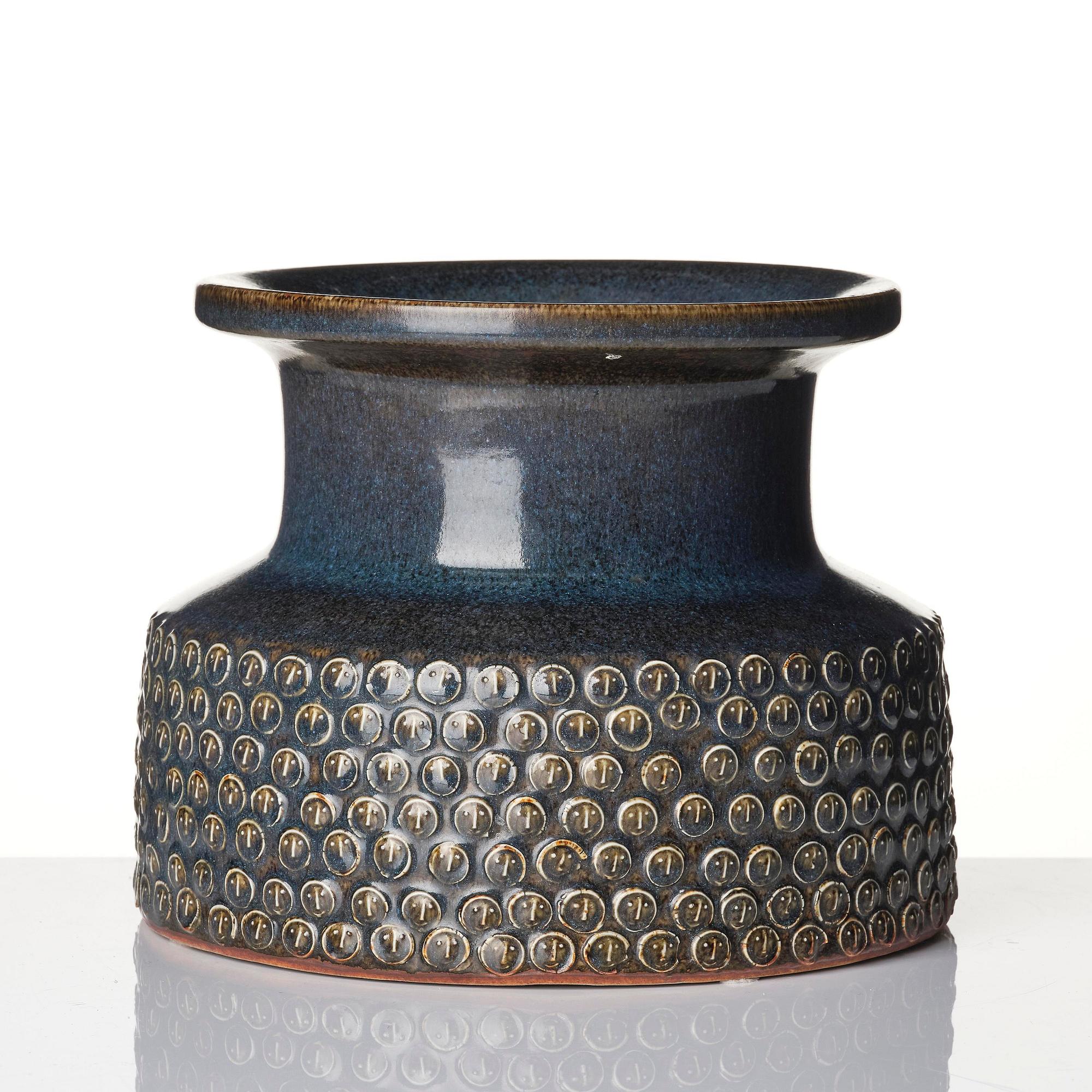 Stig Lindberg, vas, stengods, Gustavsbergs Studio 1970.