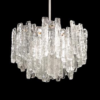 A 1960s "Ice block chandelier" by J.T Design, Kalmar, Austria, 1960s.