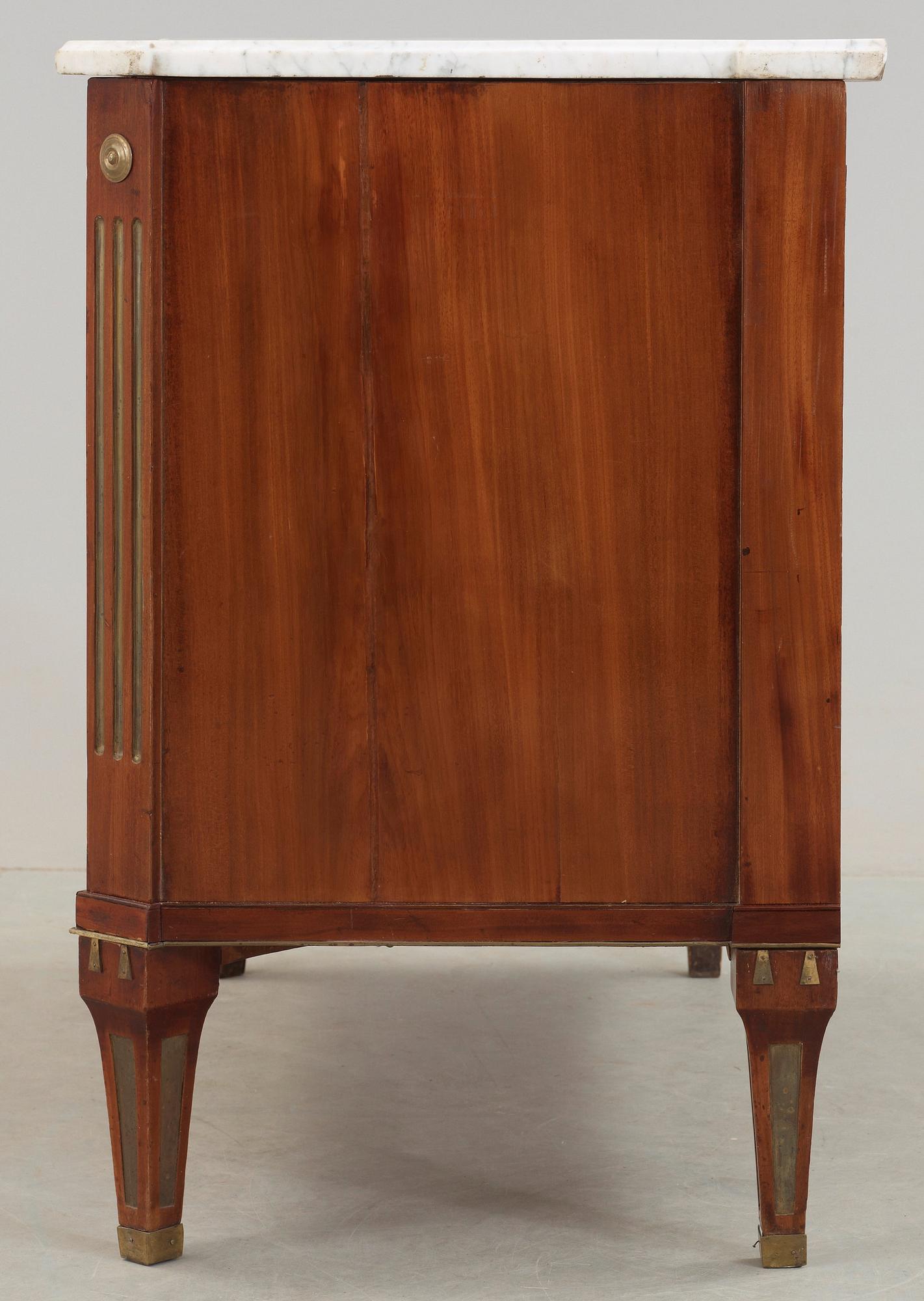 A late Gustavian late 18th century writing commode.