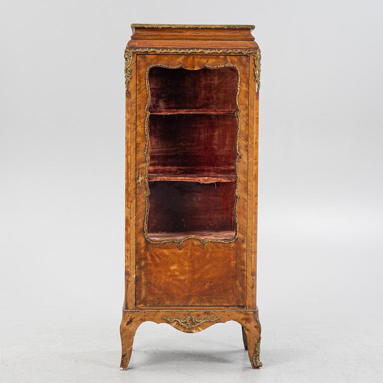 A 19th century, Rococo style display cabinet.