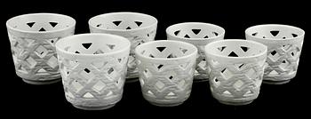 YTTERFODER, 7 st, stengods, Gunnar Nylund, Rörstrand, 1900-talets andra hälft.