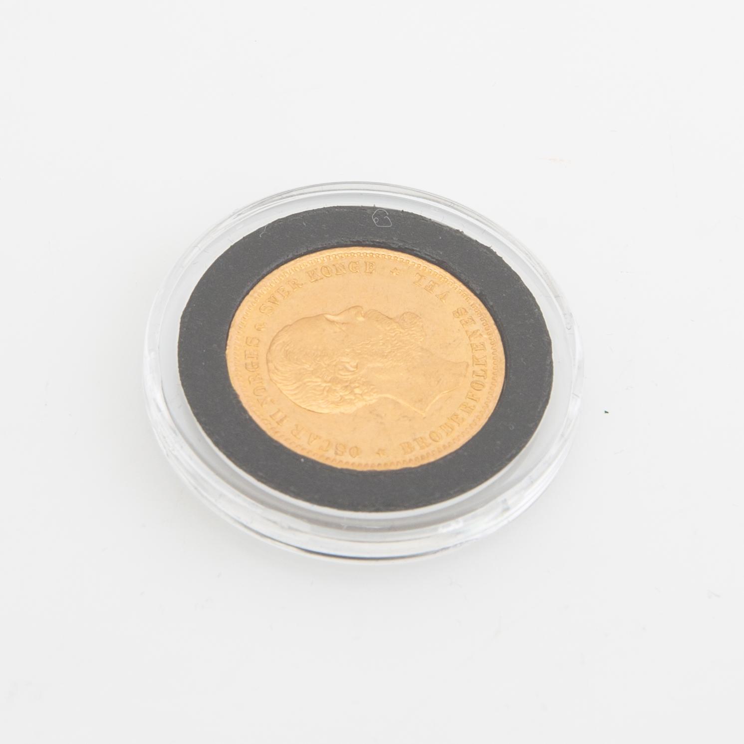 Guldmynt Norge, Oscar II 20 kr, 1902.