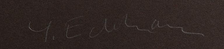 Yrjö Edelmann, a signed colour lithograph.