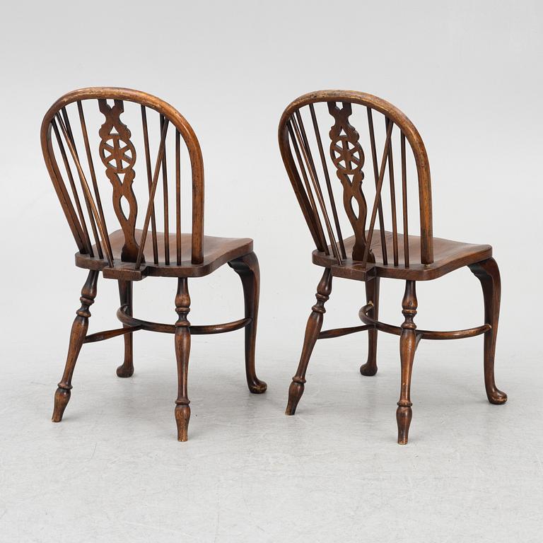 A set of seven chairs, Glenister, England, first half of the 20th Century.