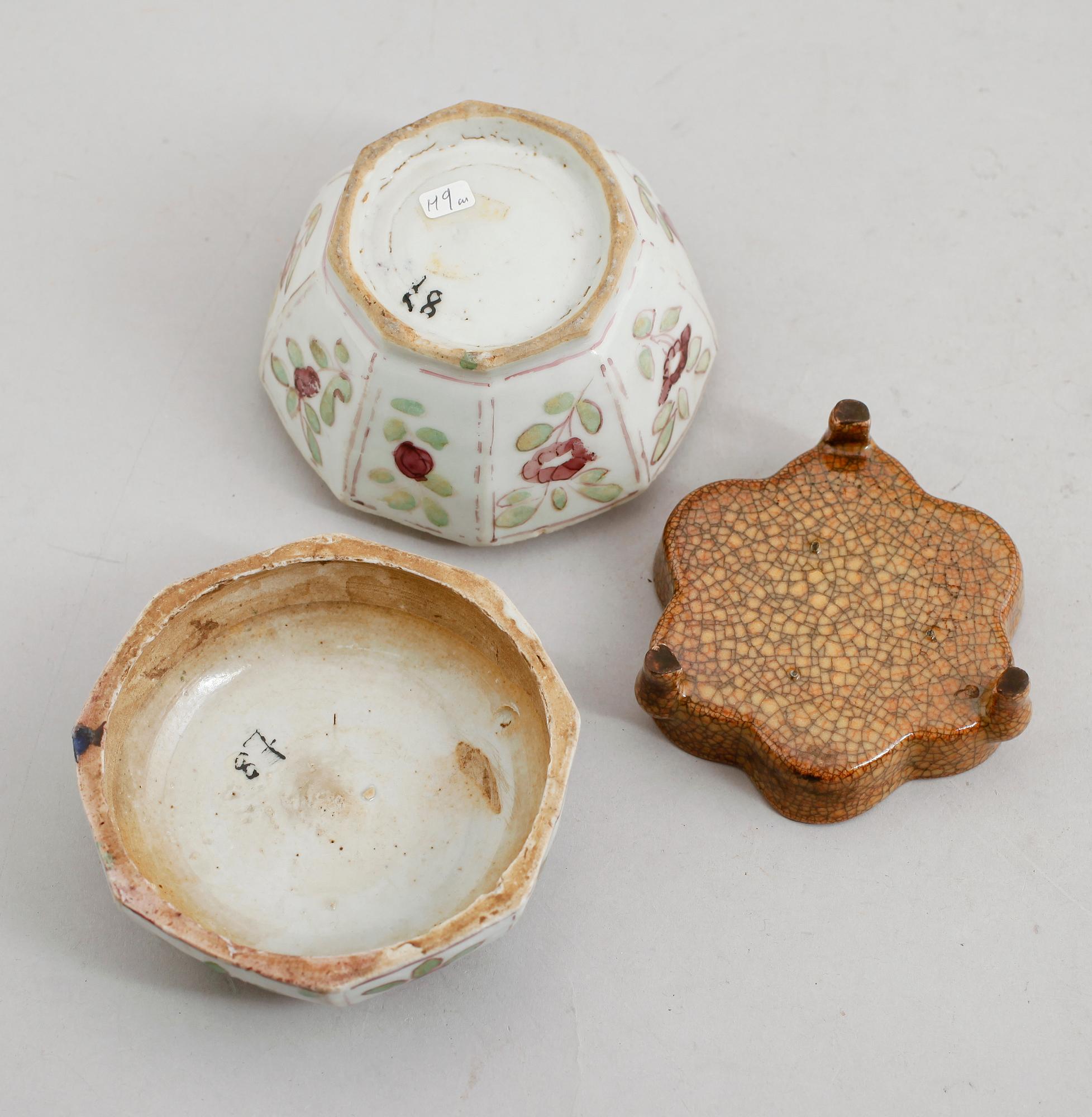 ASK OCH FAT, porslin, Kina, 1800-tal samt sent 1900-tal.