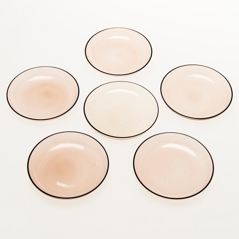 ERÄ LASIA, 24 osaa, mm. Tyra Lundgren. Riihimäen Lasi 1920-40-luku.