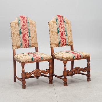 STOLAR, 6 st. Barockstil, 1900-tal. Stolar medföljer.