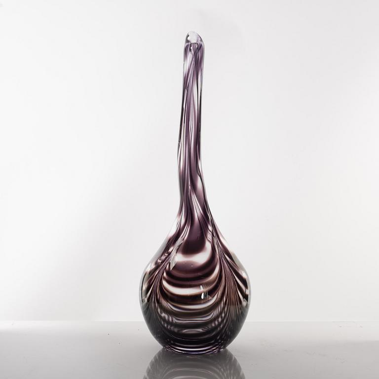 Ulrica Hydman-Vallien, vas, glas, "Snakeflower", Kosta Boda.