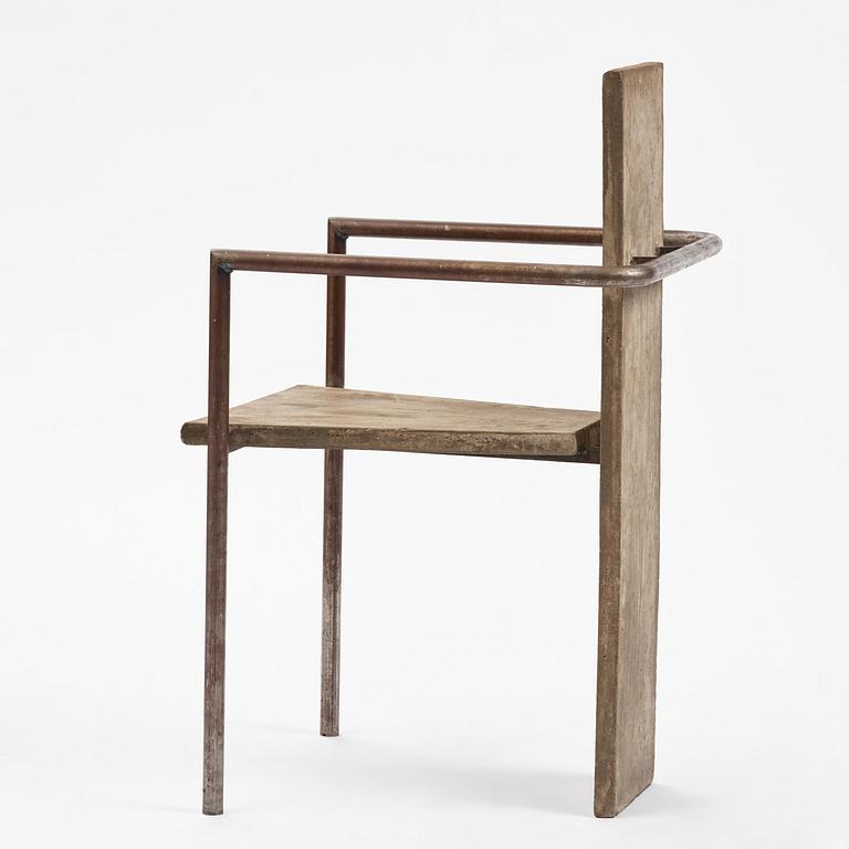 Jonas Bohlin, karmstol, "Concrete", provex, Källemo, Värnamo, efter 1981.