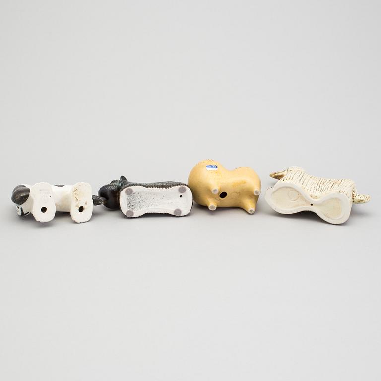 A set 13 stoneware sculptures by Lisa Larson, Gustavsberg.