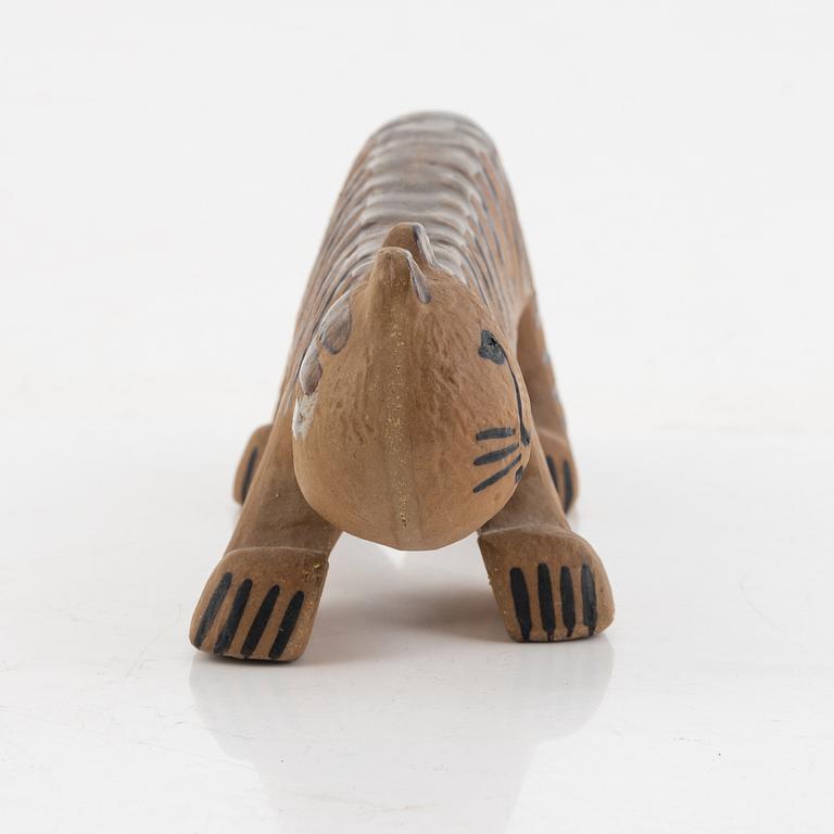 Lisa Larson, a 'Tiger' figurine from the 'Africa' series, Gustavsberg, in production 1965-75.