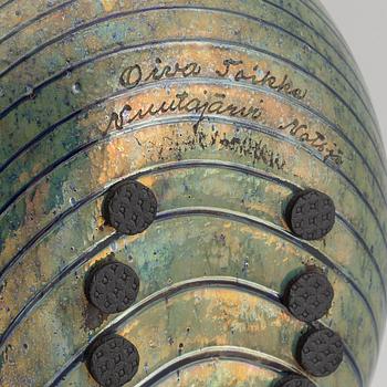 Oiva Toikka, glasskulptur, fågel, Nuutajärvi - Notsjö, signerad.