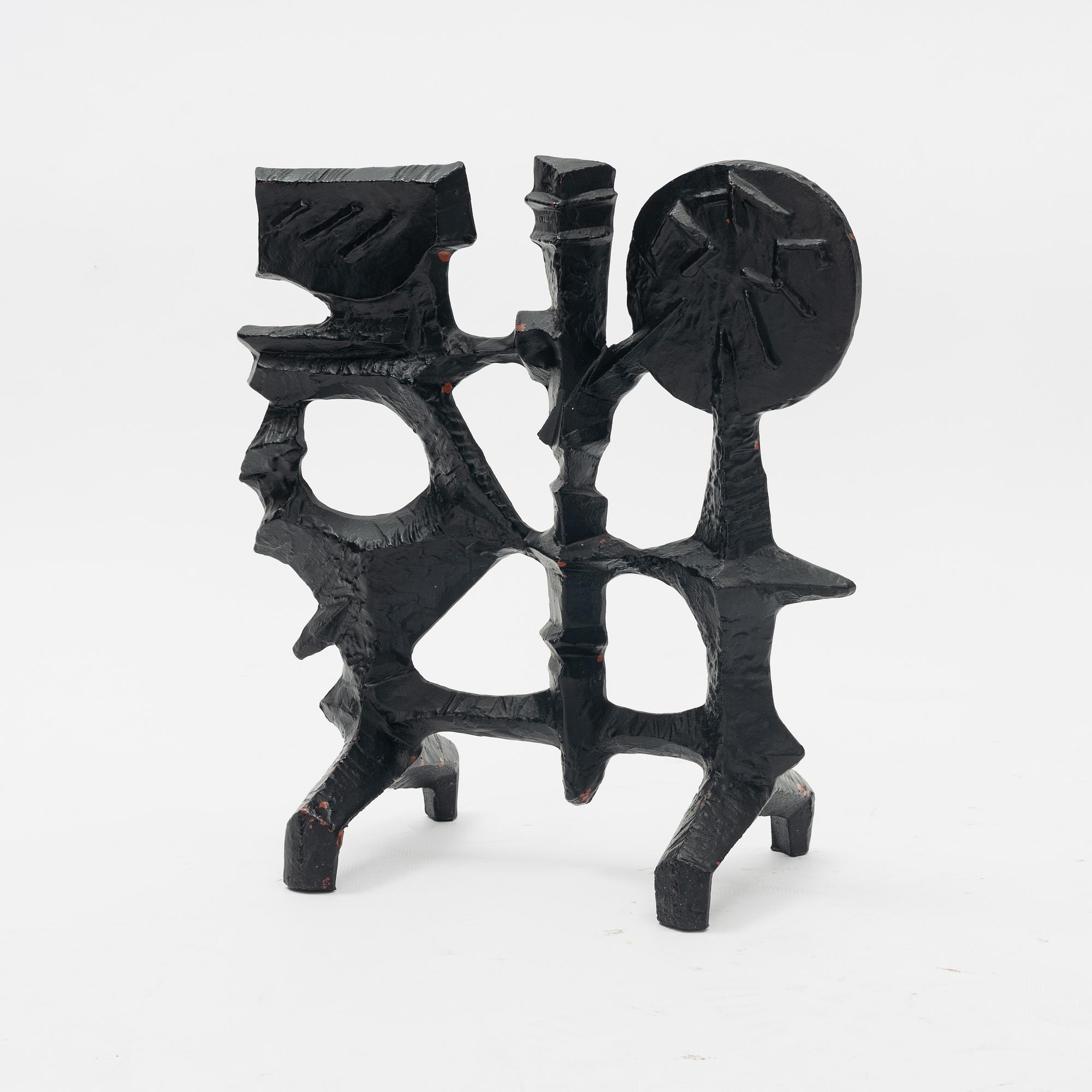 Olle Hermansson, an andiron, 1960s.