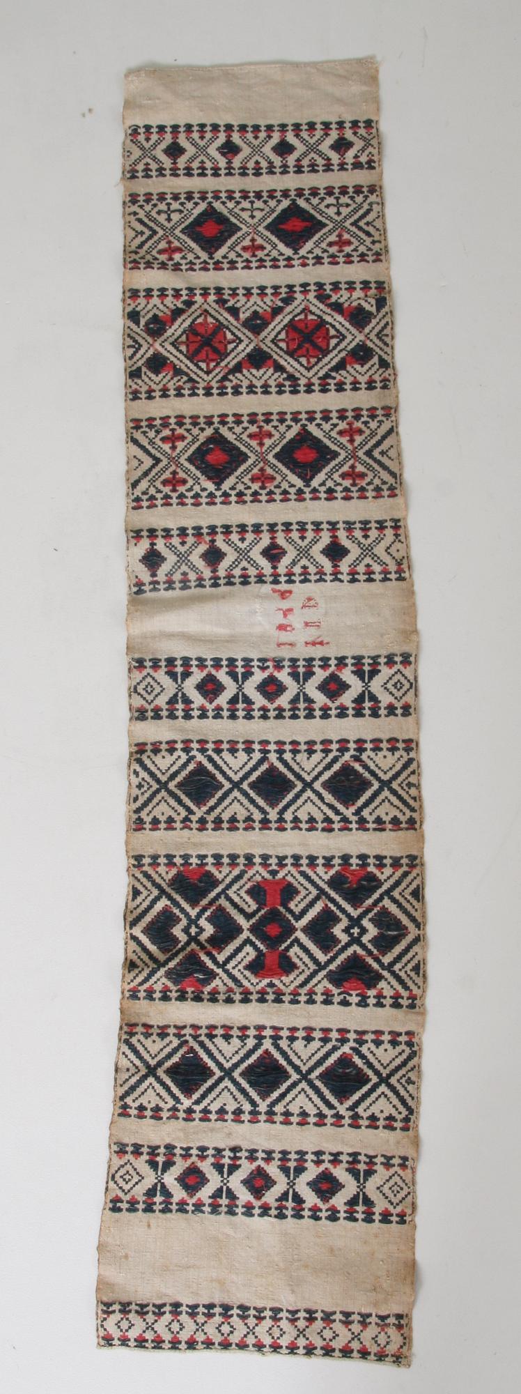 VÄVNAD, dat 1844. 130 x 26.