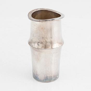 A Swedish sterling silver vase, mark of Roland Lantz, Stockholm 1980.