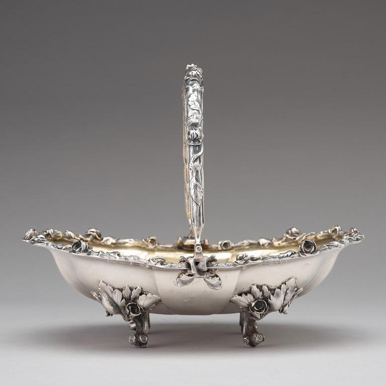 Fruktkorg, silver, oidentifierad mästare, S:t Petersburg 1861,