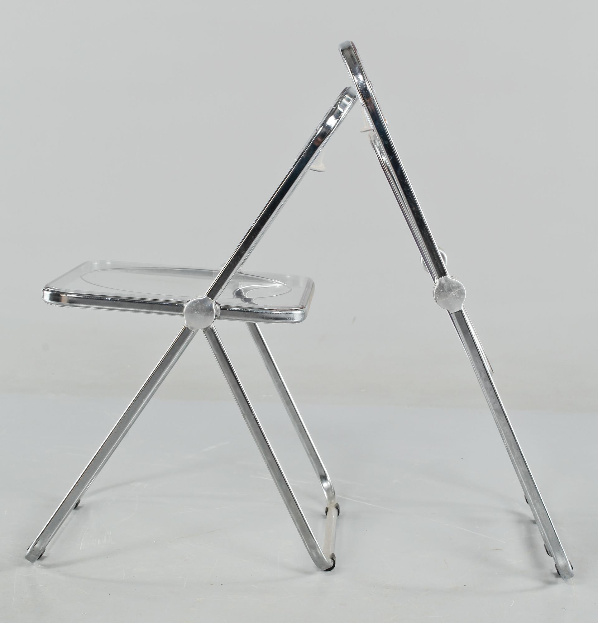 FÄLLSTOLAR, 2+2, Giancarlo Piretti, Castelli, Italien, 1900-talets andra hälft.