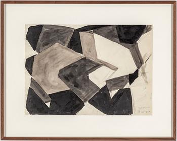 OLLE BONNIÉR, ink on paper, signed and dated 19.10-57.