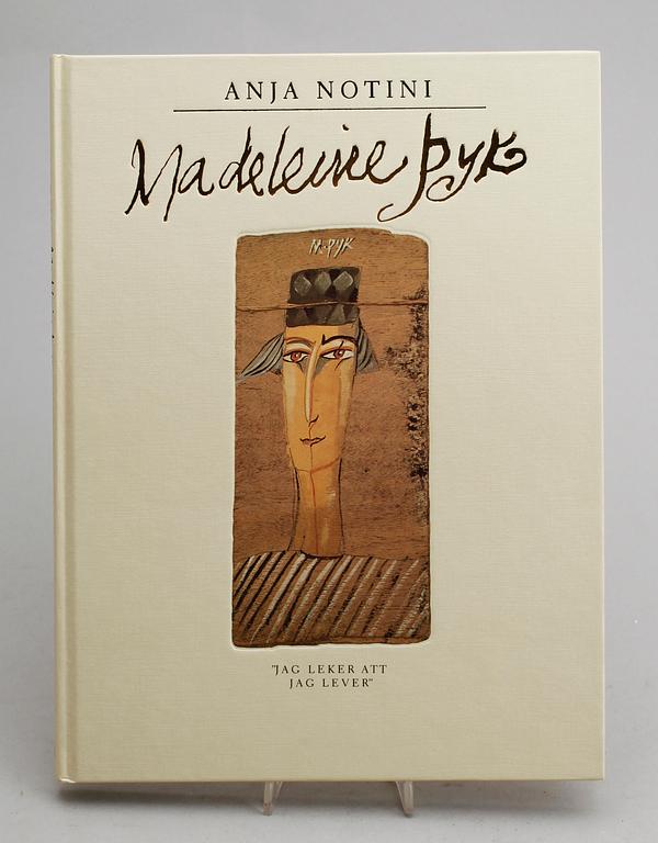 BOK, "En Bok om Madeleine Pyk", av Anja Notini, med färglitografi, signerad, numrerad 131/197.