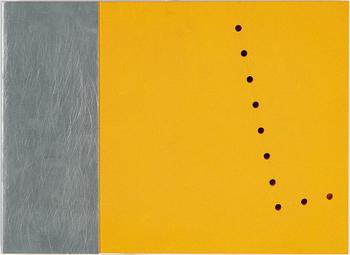 GUNNAR ÅNGER, painted wood and zinc plate, 4, one signed and dated 95 verso.