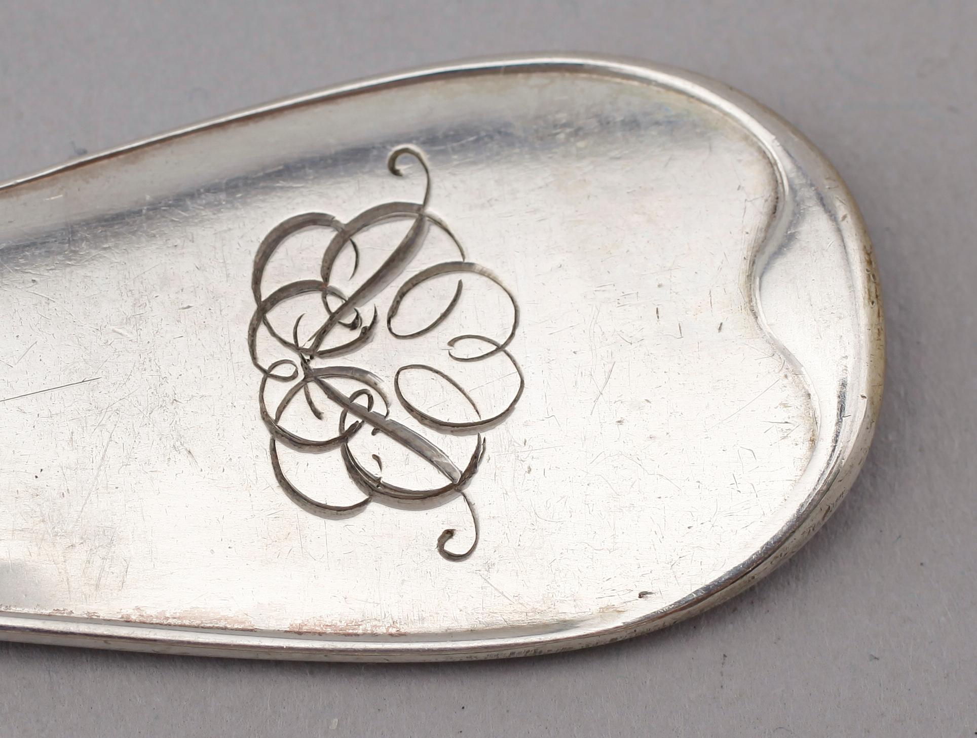 BESTICK, 36 delar, silver, AG Dufva, Stockholm 1918. Total vikt med stålblad ca 2460 gram.