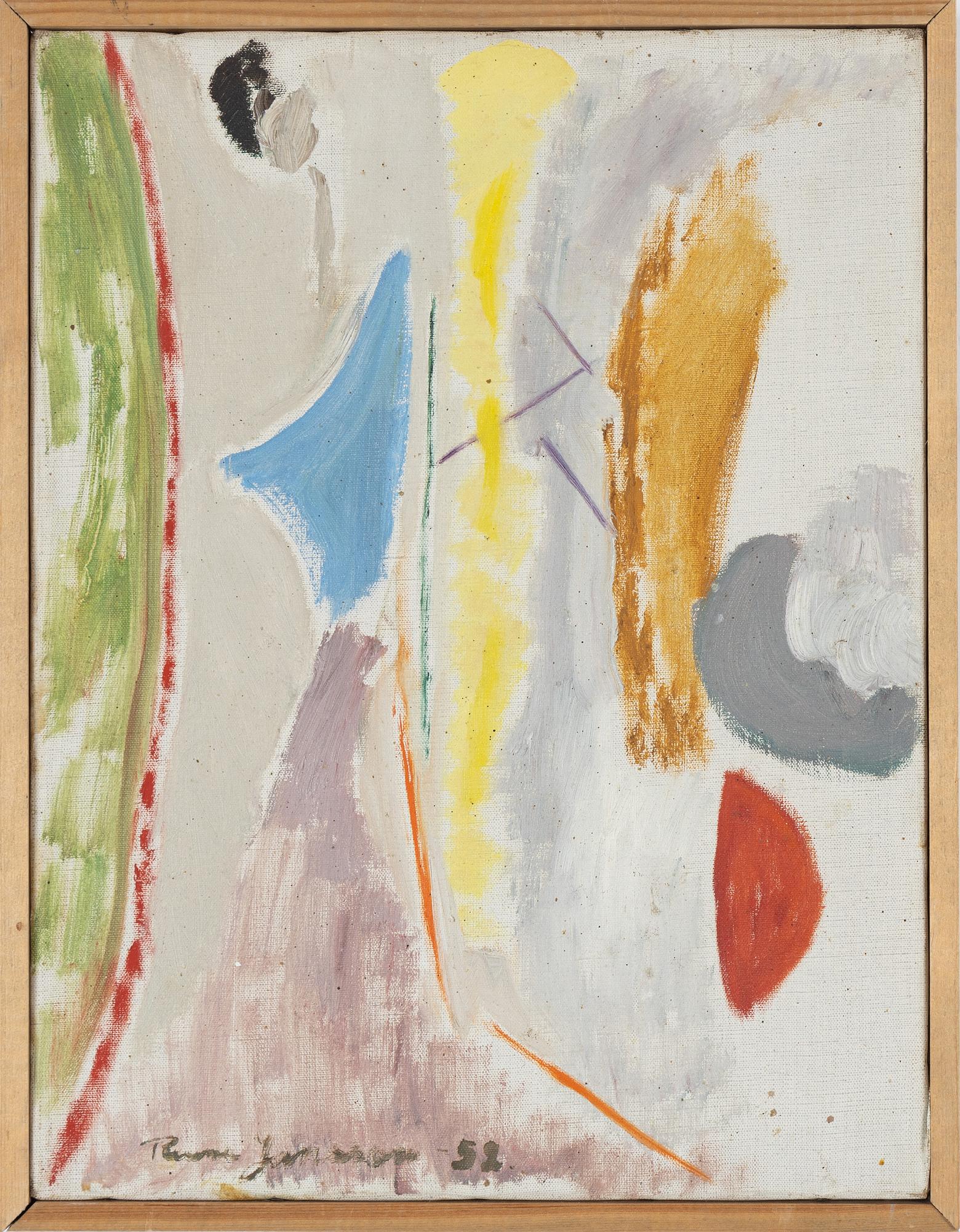 Rune Jansson, oil on canvas, signed and dated -52.