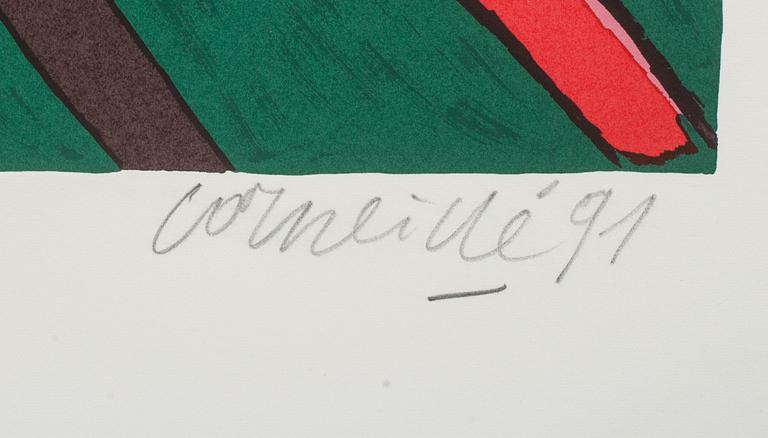 BEVERLOO CORNEILLE, färglitografi, signerad och daterad H/C, -91.