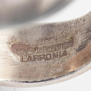 Björn Weckström, Ring "Mannen i kosmos", sterlingsilver och akryl, Lapponia 1979.