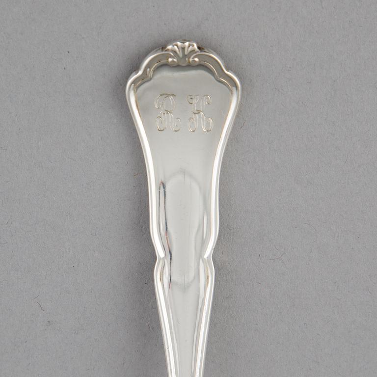 A Finnish silver cutlery, second half of the 20th century (63 pieces).